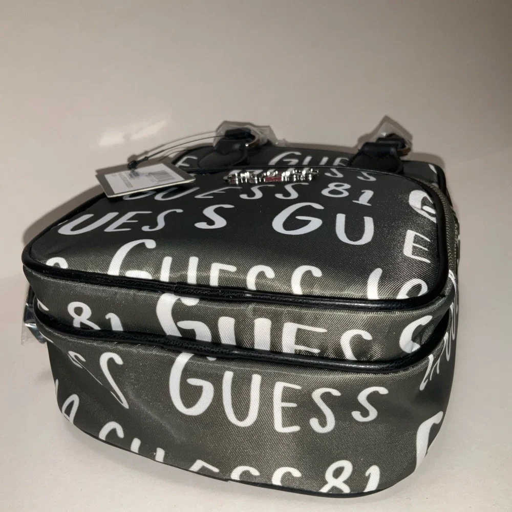 ❌SOLD❌Olive Mini Bag Unisex Small tote GUESS Logo Print Nylon Crossbody Olive Gr_5